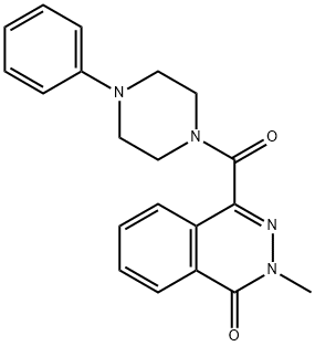 2-methyl-4-(4-phenylpiperazine-1-carbonyl)phthalazin-1-one Struktur