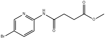 methyl 4-[(5-bromopyridin-2-yl)amino]-4-oxobutanoate Struktur