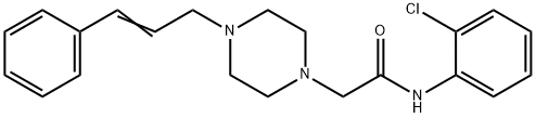 N-(2-chlorophenyl)-2-[4-[(E)-3-phenylprop-2-enyl]piperazin-1-yl]acetamide Struktur