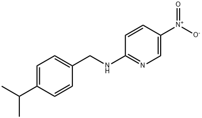 5-nitro-N-[(4-propan-2-ylphenyl)methyl]pyridin-2-amine Struktur