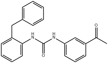 1-(3-acetylphenyl)-3-(2-benzylphenyl)urea Structure