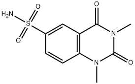 1,3-dimethyl-2,4-dioxoquinazoline-6-sulfonamide Struktur