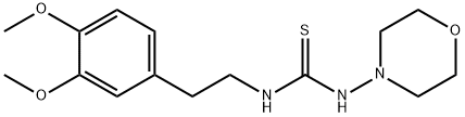 1-[2-(3,4-dimethoxyphenyl)ethyl]-3-morpholin-4-ylthiourea Struktur