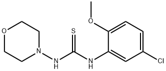 1-(5-chloro-2-methoxyphenyl)-3-morpholin-4-ylthiourea Struktur