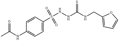 N-[4-[(furan-2-ylmethylcarbamothioylamino)sulfamoyl]phenyl]acetamide Struktur