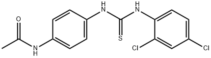 N-[4-[(2,4-dichlorophenyl)carbamothioylamino]phenyl]acetamide Struktur