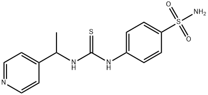 1-(1-pyridin-4-ylethyl)-3-(4-sulfamoylphenyl)thiourea Struktur