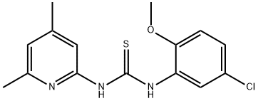 1-(5-chloro-2-methoxyphenyl)-3-(4,6-dimethylpyridin-2-yl)thiourea Struktur