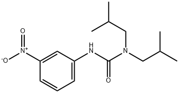 1,1-bis(2-methylpropyl)-3-(3-nitrophenyl)urea Struktur