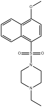 1-ethyl-4-(4-methoxynaphthalen-1-yl)sulfonylpiperazine Struktur