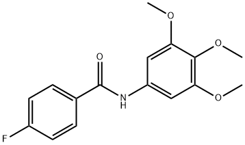 4-fluoro-N-(3,4,5-trimethoxyphenyl)benzamide Struktur