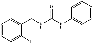 1-[(2-fluorophenyl)methyl]-3-phenylurea Struktur