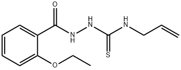 1-[(2-ethoxybenzoyl)amino]-3-prop-2-enylthiourea Struktur