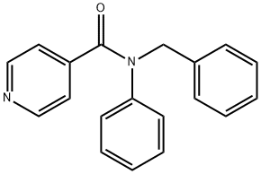 N-benzyl-N-phenylpyridine-4-carboxamide Struktur