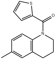 (6-methyl-3,4-dihydro-2H-quinolin-1-yl)-thiophen-2-ylmethanone Struktur