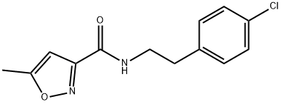 N-[2-(4-chlorophenyl)ethyl]-5-methyl-1,2-oxazole-3-carboxamide Struktur