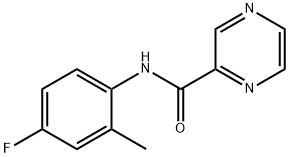 N-(4-fluoro-2-methylphenyl)pyrazine-2-carboxamide Struktur