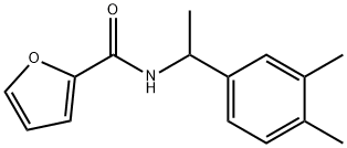 N-[1-(3,4-dimethylphenyl)ethyl]furan-2-carboxamide Struktur