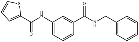 N-[3-(benzylcarbamoyl)phenyl]thiophene-2-carboxamide Struktur