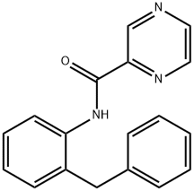 N-(2-benzylphenyl)pyrazine-2-carboxamide Struktur