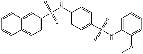 N-[4-[(2-methoxyphenyl)sulfamoyl]phenyl]naphthalene-2-sulfonamide Struktur