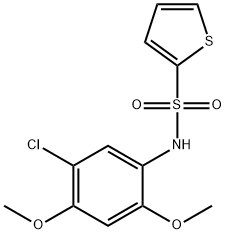 N-(5-chloro-2,4-dimethoxyphenyl)thiophene-2-sulfonamide Struktur