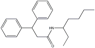 N-heptan-3-yl-3,3-diphenylpropanamide Struktur