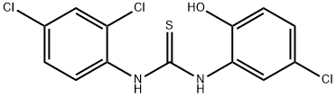 1-(5-chloro-2-hydroxyphenyl)-3-(2,4-dichlorophenyl)thiourea Struktur