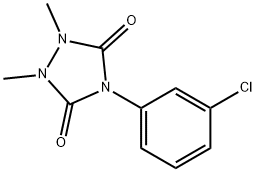 4-(3-chlorophenyl)-1,2-dimethyl-1,2,4-triazolidine-3,5-dione Struktur