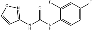 1-(2,4-difluorophenyl)-3-(1,2-oxazol-3-yl)urea Struktur