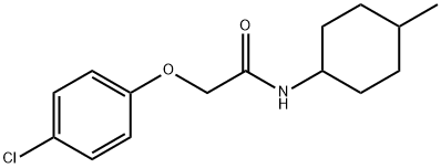 2-(4-chlorophenoxy)-N-(4-methylcyclohexyl)acetamide Struktur