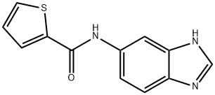 N-(3H-benzimidazol-5-yl)thiophene-2-carboxamide Struktur