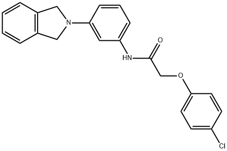 2-(4-chlorophenoxy)-N-[3-(1,3-dihydroisoindol-2-yl)phenyl]acetamide Struktur