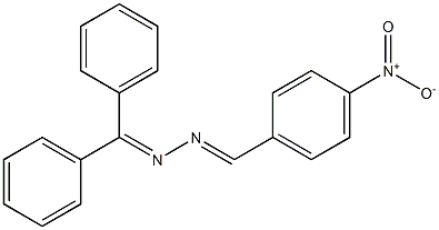 (E)-N-[(E)-(4-nitrophenyl)methylideneamino]-1,1-diphenylmethanimine Struktur