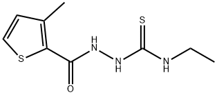 1-ethyl-3-[(3-methylthiophene-2-carbonyl)amino]thiourea Struktur