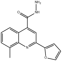 2-(furan-2-yl)-8-methylquinoline-4-carbohydrazide Struktur