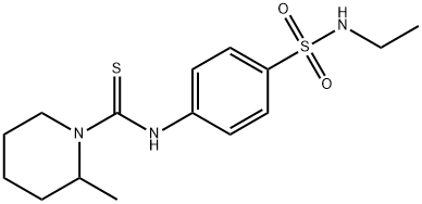 N-[4-(ethylsulfamoyl)phenyl]-2-methylpiperidine-1-carbothioamide Struktur