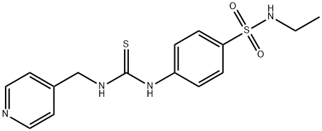 1-[4-(ethylsulfamoyl)phenyl]-3-(pyridin-4-ylmethyl)thiourea Struktur