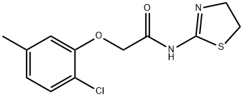 2-(2-chloro-5-methylphenoxy)-N-(4,5-dihydro-1,3-thiazol-2-yl)acetamide Struktur