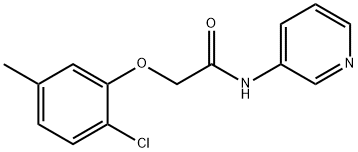 2-(2-chloro-5-methylphenoxy)-N-pyridin-3-ylacetamide Struktur