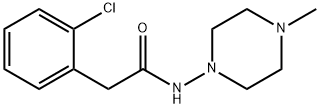 2-(2-chlorophenyl)-N-(4-methylpiperazin-1-yl)acetamide Struktur