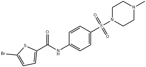 5-bromo-N-[4-(4-methylpiperazin-1-yl)sulfonylphenyl]thiophene-2-carboxamide Struktur