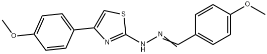 4-(4-methoxyphenyl)-N-[(E)-(4-methoxyphenyl)methylideneamino]-1,3-thiazol-2-amine Struktur