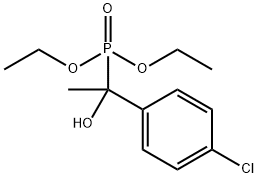 1-(4-chlorophenyl)-1-diethoxyphosphorylethanol Struktur