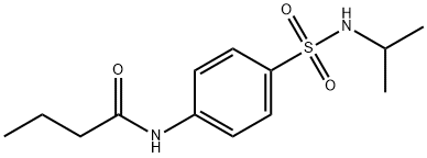 N-[4-(propan-2-ylsulfamoyl)phenyl]butanamide Struktur