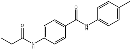 N-(4-methylphenyl)-4-(propanoylamino)benzamide Struktur