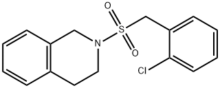 2-[(2-chlorophenyl)methylsulfonyl]-3,4-dihydro-1H-isoquinoline Struktur