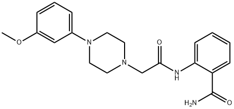 2-[[2-[4-(3-methoxyphenyl)piperazin-1-yl]acetyl]amino]benzamide Struktur