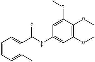 2-methyl-N-(3,4,5-trimethoxyphenyl)benzamide Struktur