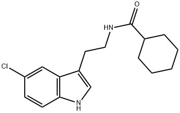 N-[2-(5-chloro-1H-indol-3-yl)ethyl]cyclohexanecarboxamide Struktur